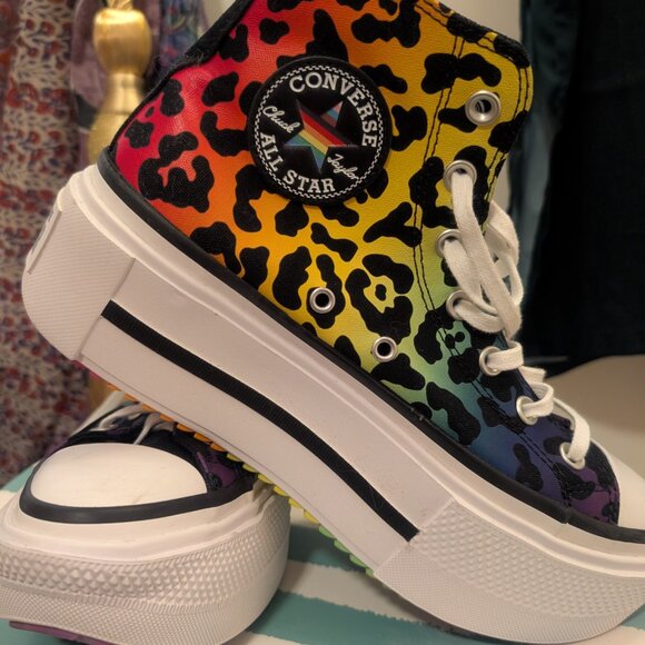 Converse 2024 Pride collection flatform sneaker, size 8.5 - Picture 5 of 6